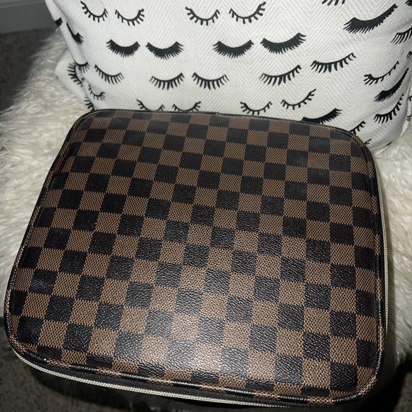 Checkered Jewelry or Makeup Organizer Box - Picture 2 of 5